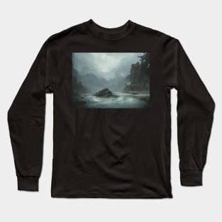 landscape nature wallpaper aestetic dreamland Long Sleeve T-Shirt